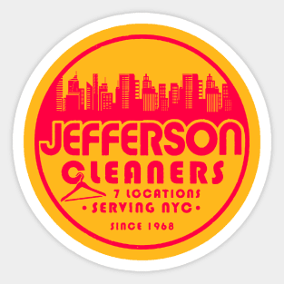 Jefferson Cleaners 7 Location NYC Sticker